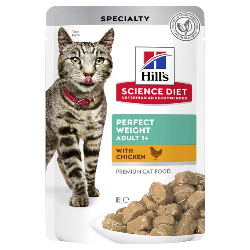 Hill's Science Diet Adult Perfect Weight Chicken Pouch Cat Food